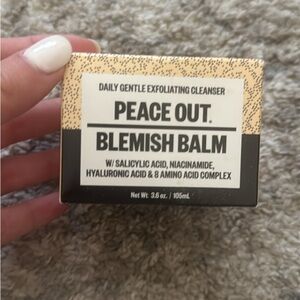 Peace Out Blemish Balm Exfoliating Cleanser - Black and Cream